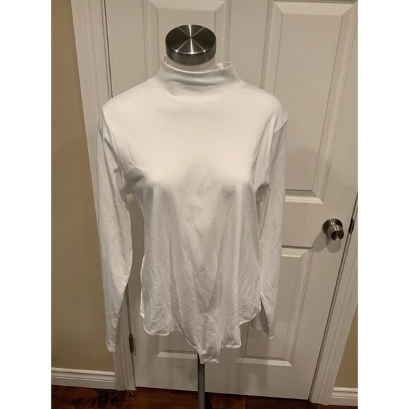 Hill House White Long Sleeve Mock Neck Luna Bodysuit Size 2XL NWT - Picture 2 of 8